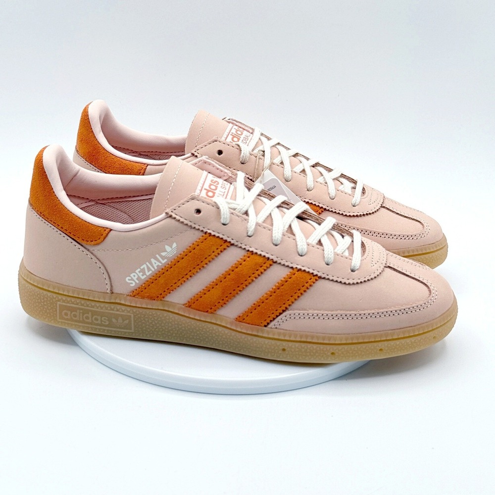 Adidas handball spezial Size 6.5 Womens Blush Pink/Orange/White IH1505